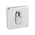 Fechadura para Porta de Entrada Cromado 55mm Comum com Roseta Bruma Imab