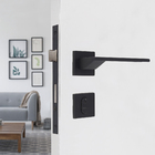 Fechadura para Porta de Entrada Preto 55mm Comum MZ440 Papaiz