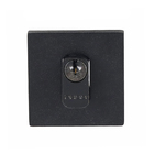 Fechadura para Porta de Entrada Preto 55mm Simples Roseta Nina Pado