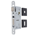 Fechadura para Porta de Entrada Preto 55mm Comum Roseta Sara Pado