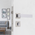 Fechadura para Porta de Entrada Simples Zamac Cromado 40mm Imab