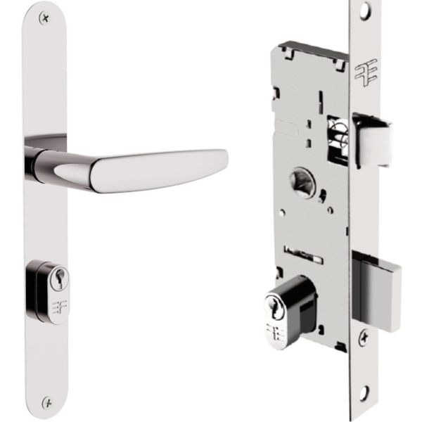 Fechadura Para Porta De Ferro Ou De Aço - 3f 529- Broca 28mm