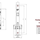 Fechadura Para Porta De Ferro Ou De Aço - 3f 529- Broca 28mm