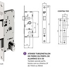 Fechadura Para Porta De Ferro Ou De Aço - 3f 529- Broca 28mm