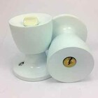 Fechadura Para Porta Divisória Tubular Gold - Branca