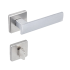 Fechadura para Porta do Banheiro 55mm com Roseta Simples Acetinado Metro LGH Imab