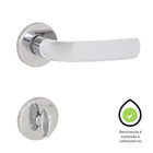 Fechadura para Porta do Banheiro Arouca Idea Cromado 40mm Aço Inox Chave Simples