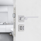 Fechadura para Porta do Banheiro Cromado Simples 40mm Vega 4743 Aliança