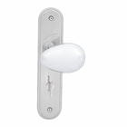 Fechadura para Porta do Banheiro Cromado 40mm Simples com Espelho Pado