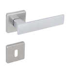 Fechadura para Porta do Quarto 55mm com Roseta Simples Acetinado Metro LGH Imab