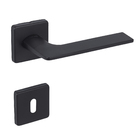 Fechadura para Porta do Quarto 55mm com Roseta Simples Preto Malba Imab