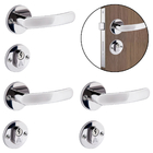 Fechadura Para Porta Externa Perfil Redondo Aço Inox Polido C