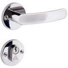 Fechadura Para Porta Externa Perfil Redondo Aço Inox Polido C