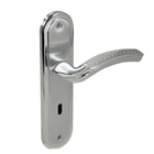 Fechadura para Porta Interna Cromado 55mm Comum Espelho Hebe Arouca