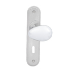 Fechadura para Porta Interna Cromado 40mm Simples com Espelho Pado