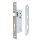 Fechadura para Porta Interna Cromado 40mm Simples com Espelho Pado