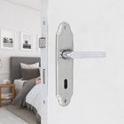 Fechadura para Porta Interna Cromado 40mm Comum com Espelho Uno Arouca