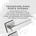 Fechadura Para Porta Interna Quarto Broca 40mm Pado Inox Int