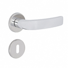 Fechadura para Porta Interna Cromado 40mm Comum com Roseta Landau Arouca