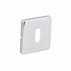 Fechadura para Porta Interna Cromado 55mm Simples com Roseta Bruma Imab