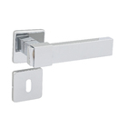 Fechadura para Porta Interna Cromado 55mm Simples com Roseta Bruma Imab