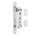 Fechadura para Porta Interna Cromado 55mm Simples com Roseta Bruma Imab