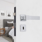 Fechadura para Porta Interna Cromado 55mm Comum com Roseta Bruma Imab