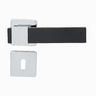 Fechadura para Porta Interna Cromado 55mm Simples com Roseta Bruma Imab