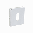 Fechadura para Porta Interna Cromado 55mm Simples com Roseta Bruma Imab