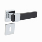 Fechadura para Porta Interna Cromado 55mm Simples com Roseta Bruma Imab