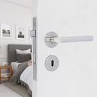 Fechadura para Porta Interna Cromado 55mm Comum com Roseta Elle Arouca