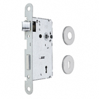 Fechadura para Porta Interna Cromado 55mm Comum com Roseta Elle Arouca