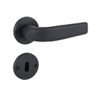 Fechadura para Porta Interna Preto 40mm Comum Roseta Ecco Arouca