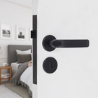 Fechadura para Porta Interna Preto 40mm Comum com Roseta Landau Arouca