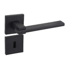 Fechadura para Porta Interna Preto 55mm Comum Roseta Nina Pado