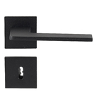 Fechadura para Porta Interna Preto 55mm Comum Roseta Sara Pado