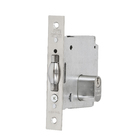 Fechadura para Porta Pivotante 45mm Aço Inox Cromado Acetinado V378 La Fonte