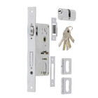 Fechadura para Porta Pivotante 55mm Latão Cromado Tecnoponto Imab