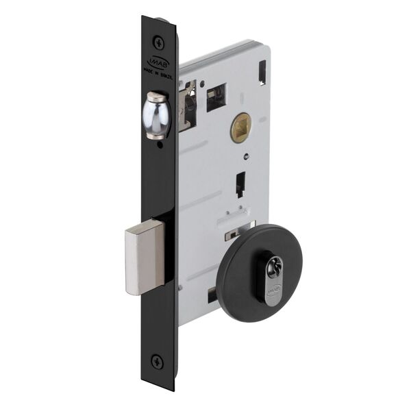 Fechadura para Porta Pivotante Simples Preto 55mm Imab