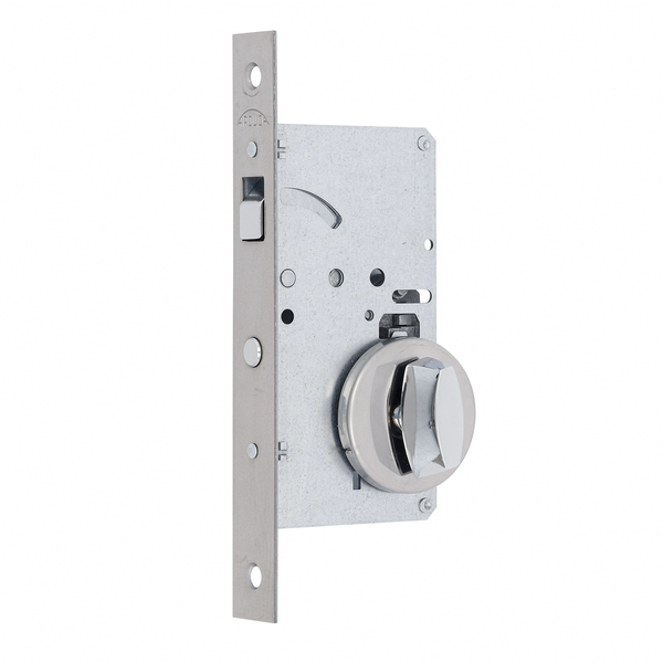 Fechadura para Porta Simples Escovada Prata 45mm 6545/084 Arouca