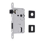 Fechadura para Porta Simples Preta 55mm 1080595/55-Z Arouca