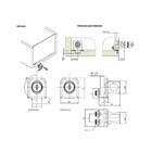 Fechadura para porta de vidro