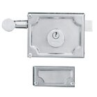 Fechadura Para Portão De Sobrepor Em Aço Inox 100mm Mgm