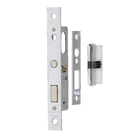 Fechadura para Portas de Correr 29mm Latão Cromado 1161E30 CR Imab