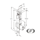 Fechadura Perfil 401/07 11mm Stam
