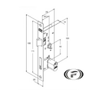 Fechadura Perfil 501/03 Branca 27mm Stam