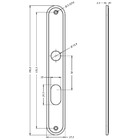 Fechadura Perfil 601/03 Branca 20mm Stam