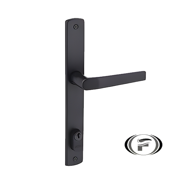 Fechadura Perfil Estreita Serralheiro 110940 Preta Arouca