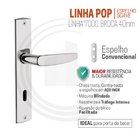 Fechadura Plennus 36 Espelho Interna