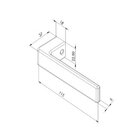Fechadura Porta Banheiro Pado Modena Escovada Acetinada 55mm